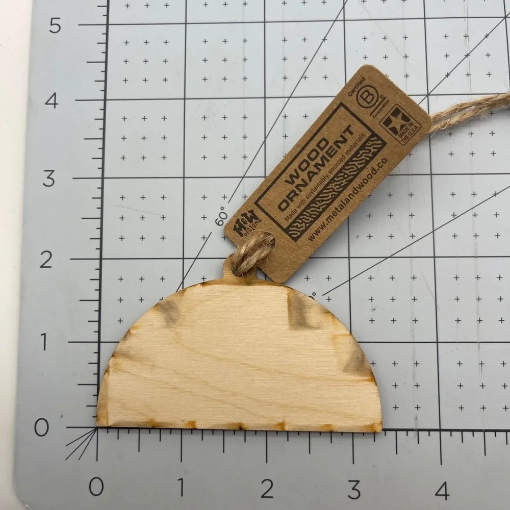 Metal and Wood Co‎ Ornament Make It a Double Rainbow Travel